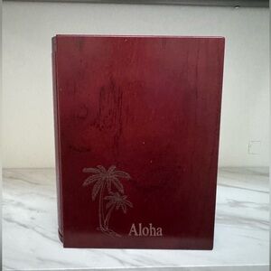 Hawaiian Koa Wood Handcrafted Photo Picture Album Swing Hinge Holds 100 4x6